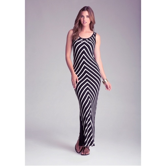 BEBE Color Block Maxi Dress | Size M - Picture 1 of 3